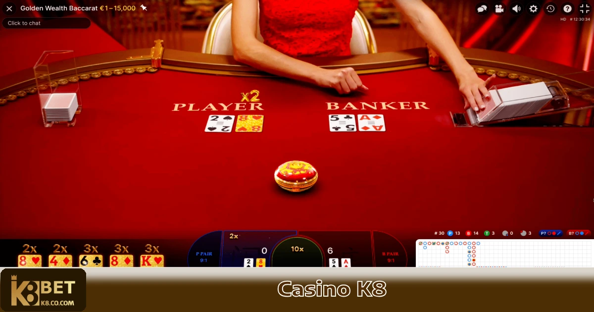 CASINO K8 1 Baccarat – Khi nào nên đặt Banker, Player hay Tie?
