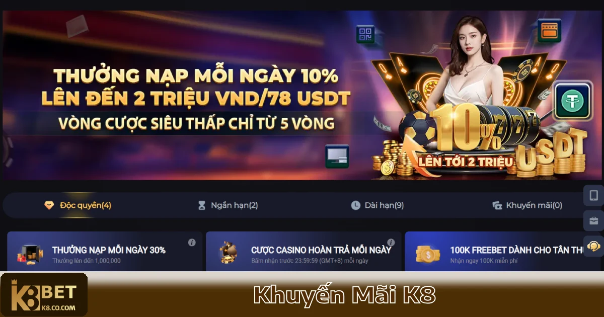 Thưởng nạp tiền hàng ngày – Nhận ngay 10% khi nạp
