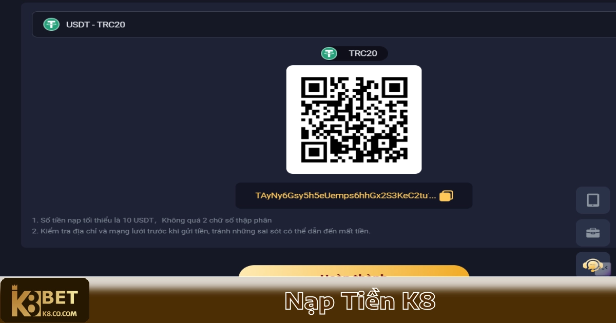 Nạp Tiền Qua Crypto